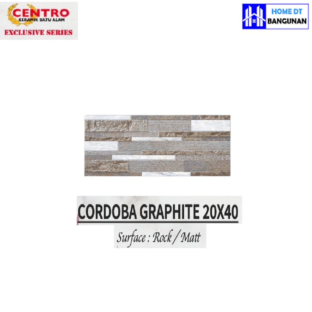 KERAMIK DINDING BATU ALAM 20X40 CENTRO - CORDOBA SERIES G1