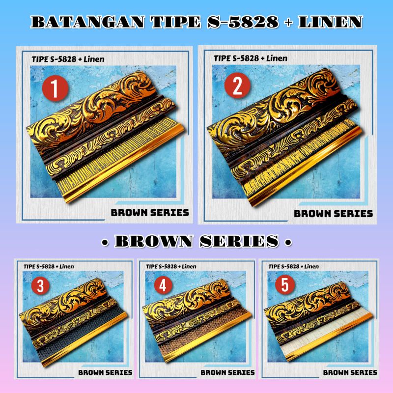 B A R U Paket Hemat Batangan Pigura S 82 Plus Linen Panjang 3M //Lis Plavon// Lis Pvc //Lis Profil