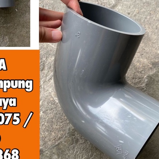 KENI 3" RUCIKA AW - ELBOW 3" AW KENI SAMBUNGAN KENI 3" RUCIKA AW / KNEE 3 INCH PVC BELOKAN KENI 3 IN