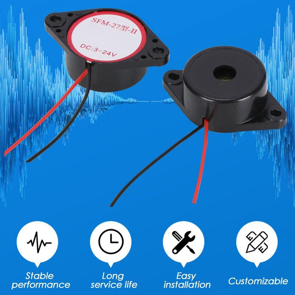 Solighter 2pcs Alarm Buzzer Elektronik Mini 3015suara Alarm Suara30 * 15mm Nada Konstan