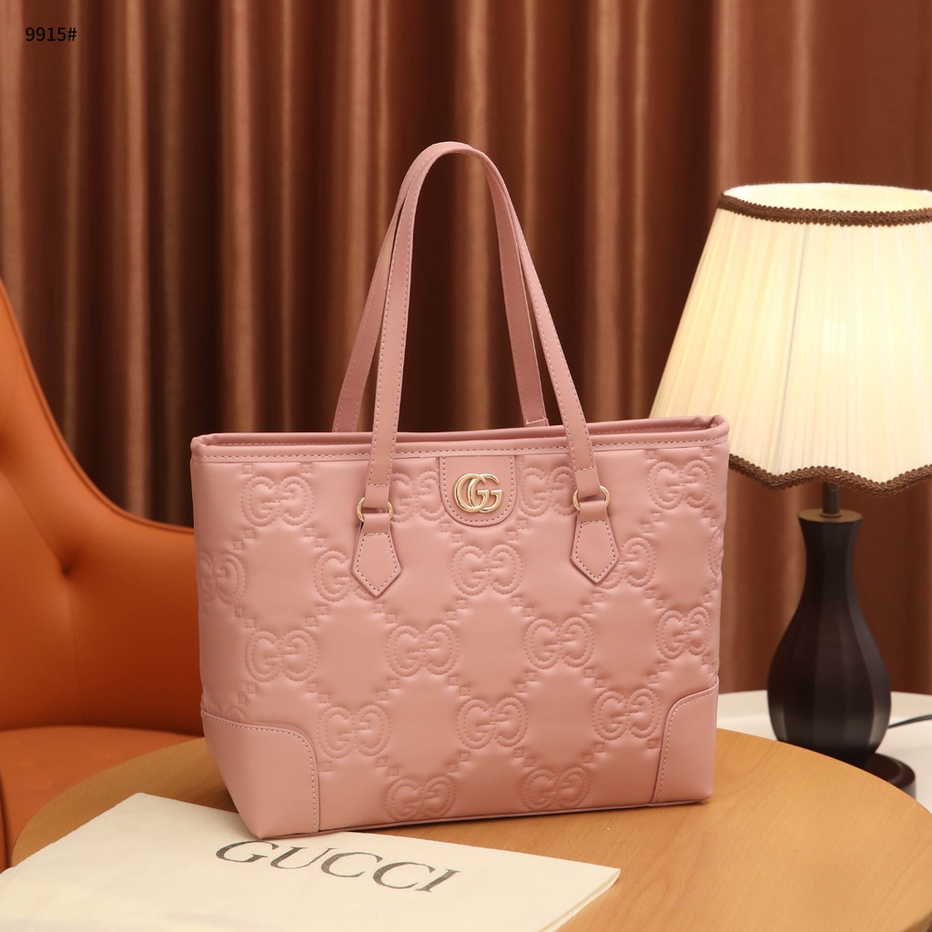 GC GG Matelassè Leather Medium Tote Bag 9915