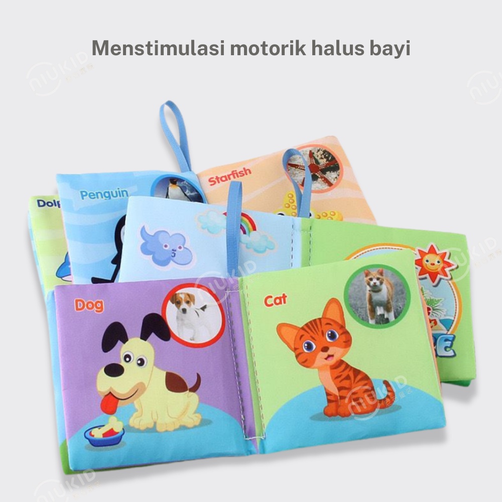 NIUKID SOFTBOOK  BUKU BANTAL MAINAN BAYI  BUKU BAYI SOFT BOOK BUKU KAIN BUKU BANTAL EDUKATIF