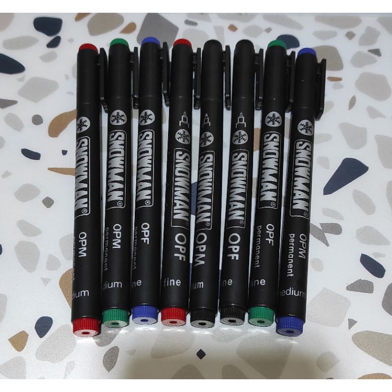 

spidol permanent marker snowman opf opm