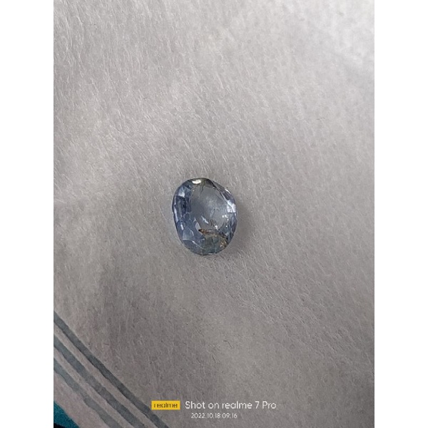 natural light blue sapphire cutting 1.25cts srilangka