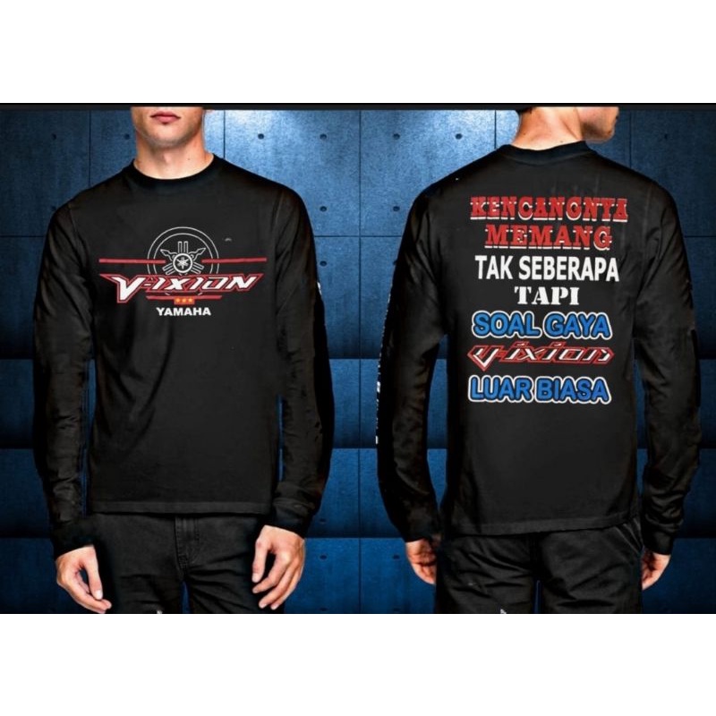 bayar di tempat / KAOS DISTRO YAMAHA VIXION  RIDER // KAOS OBLONG VIXION JARI-JARI / KAOS DEWASA / DZIKRA_STORE