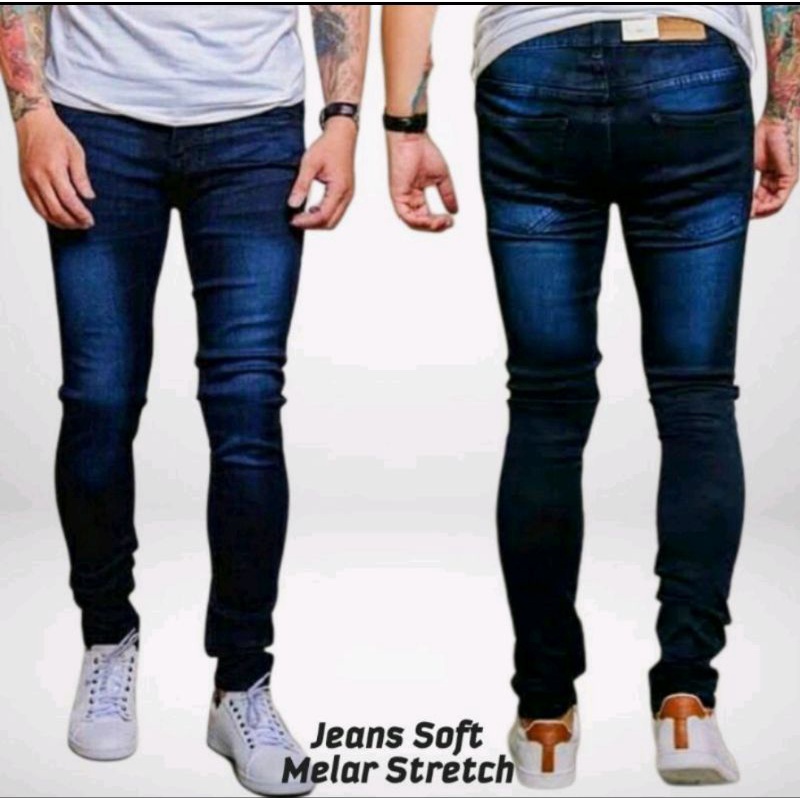 Celana jeans panjang pria slimfit murah