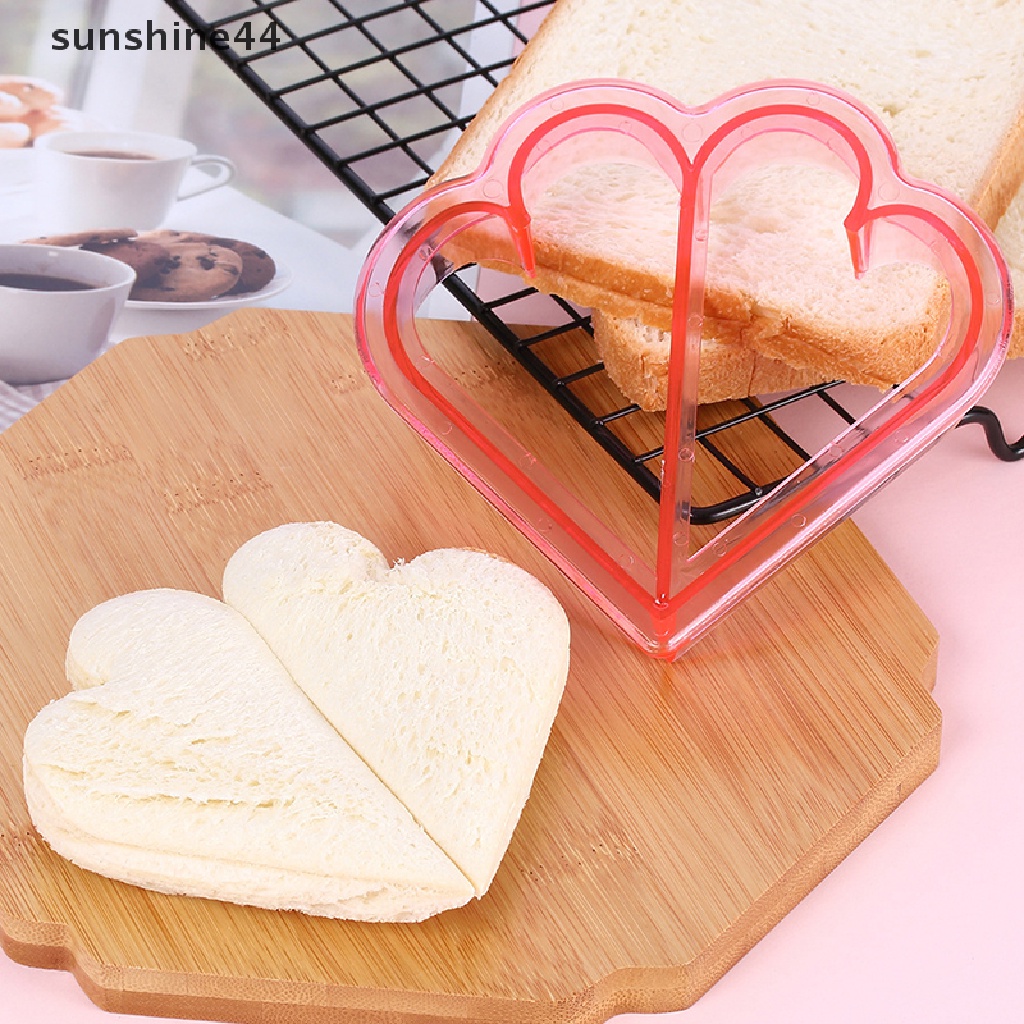 Sunshine 3 / 4PCS Cetakan Pemotong Roti Panggang / Sandwich