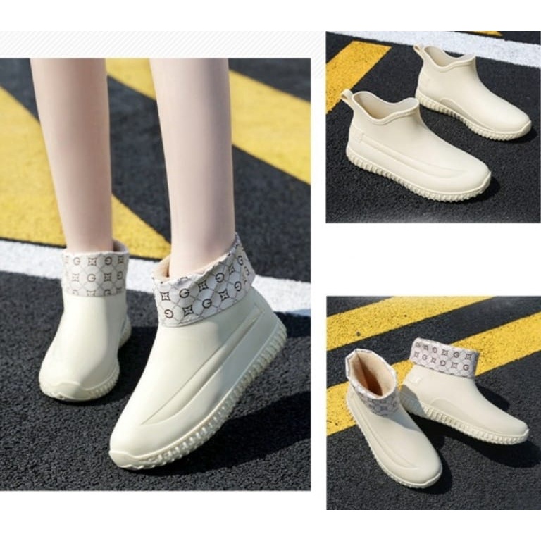 Sepatu Boot Fashion Wanita Anti Air Sepatu Kerja Wanita 599