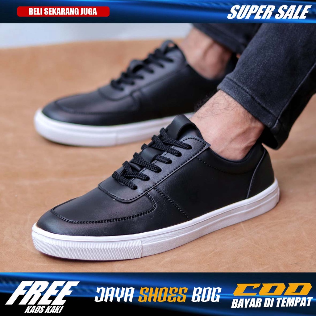 REGAN|Sepatu Sneakers Casual Pria Keren Kulit Pu Asli Original Distro Murah Kasual Santai Main Gaya