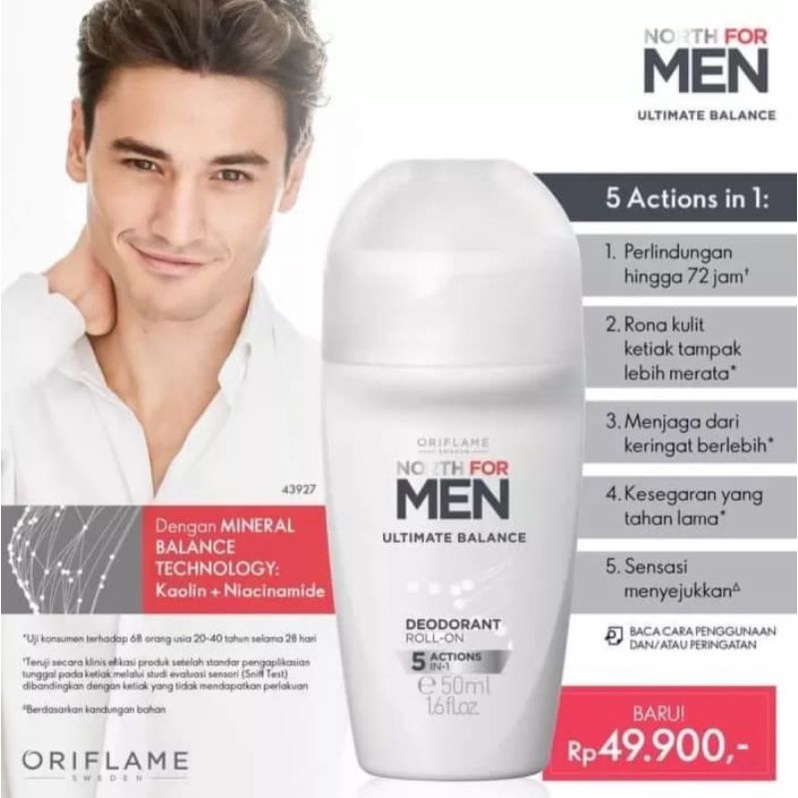 PROMO North For Men Subzero Deodorant Roll-on//North For Men Ultimate Balance Deodorant Roll-On