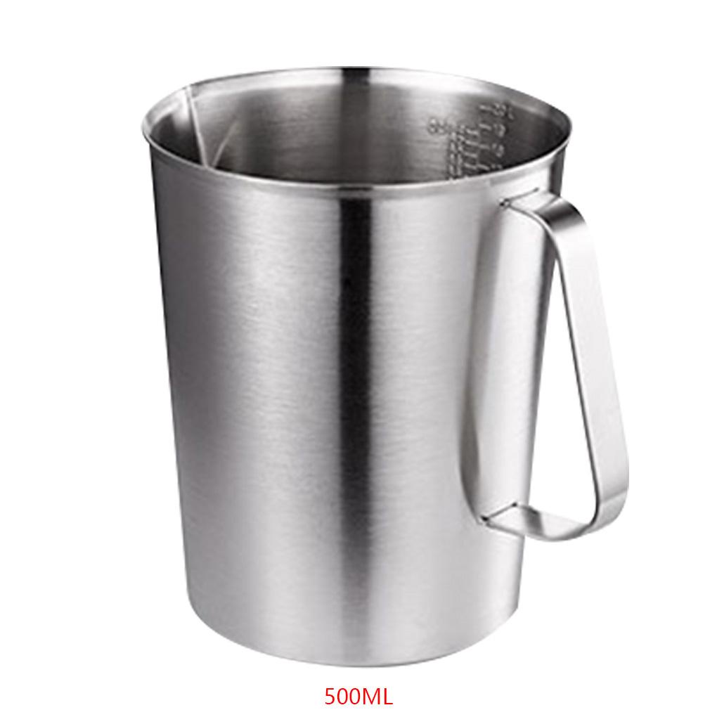 Gelas Takar Stainless Tebal 304timbangan Teh Susu Measuring Cup Scale Mug Alat Ukur Kue Dapur