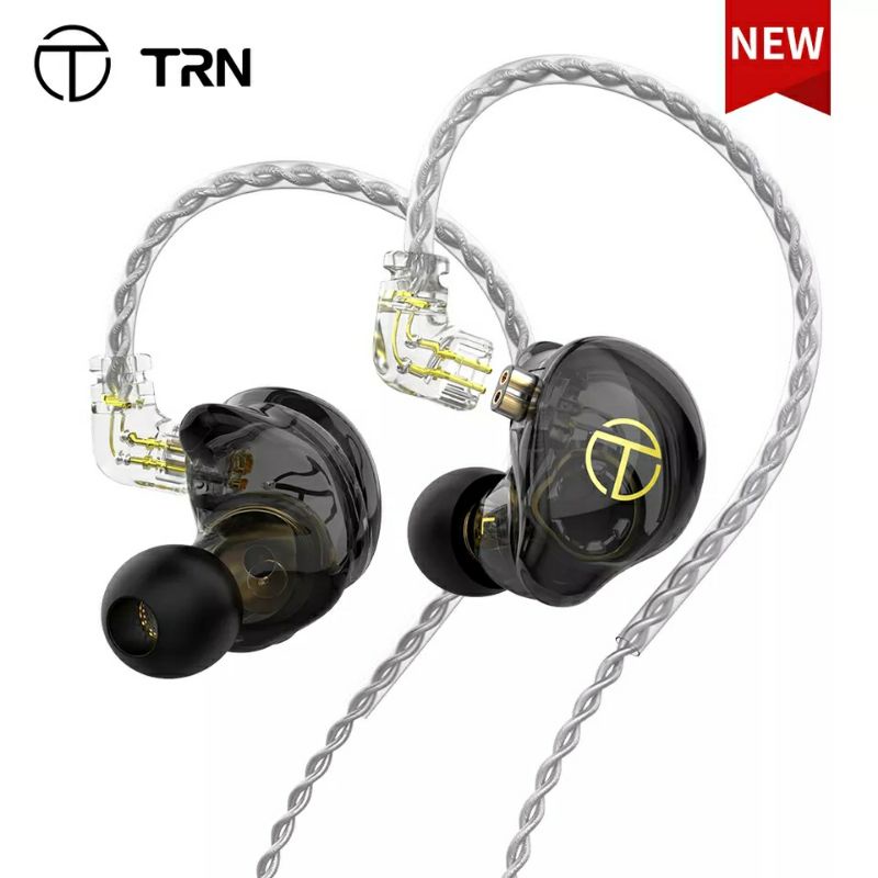 TRN ST2 Earphone HIFI 1BA + 1DD Earbud Bass Teknologi Hybrid Headphone Monitor In-Ear Headset Noise 