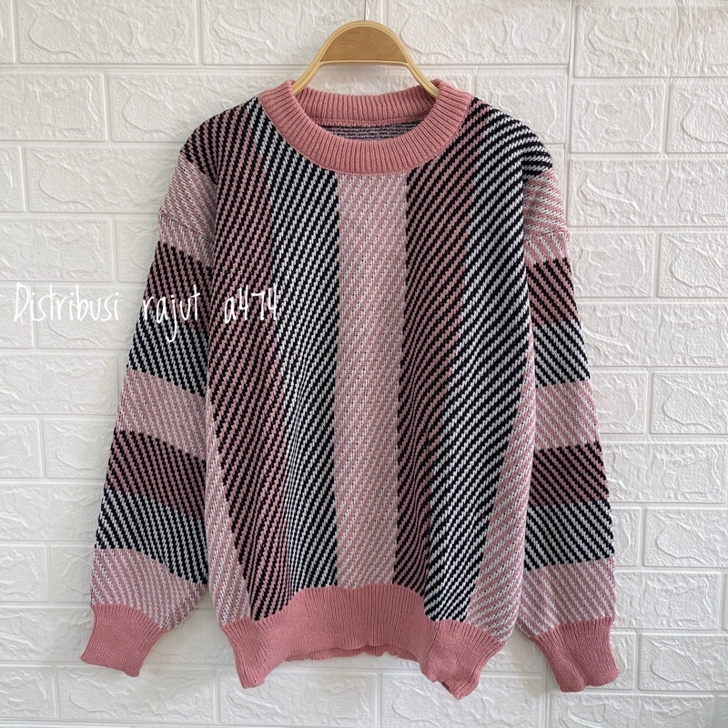 CORA KNITS SWEATER RAJUT OVERSIZE PREMIUM