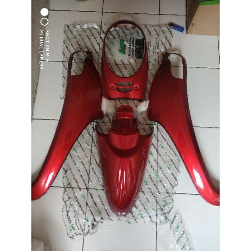 PAKETAN BODY DEPAN SCOOPY FI MERAH MAROON 2013-2016
