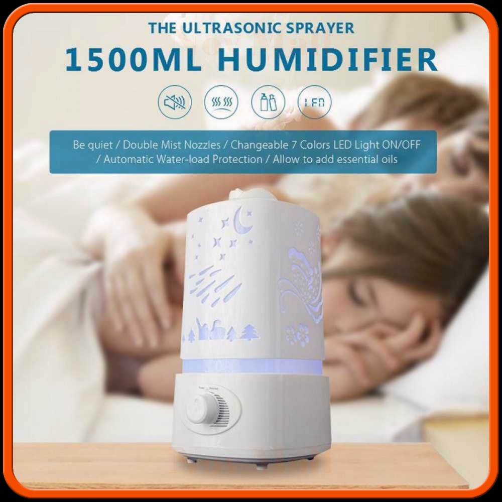 Air Humidifier Aromatherapy Diffuser 7 Color 1500ml AM679