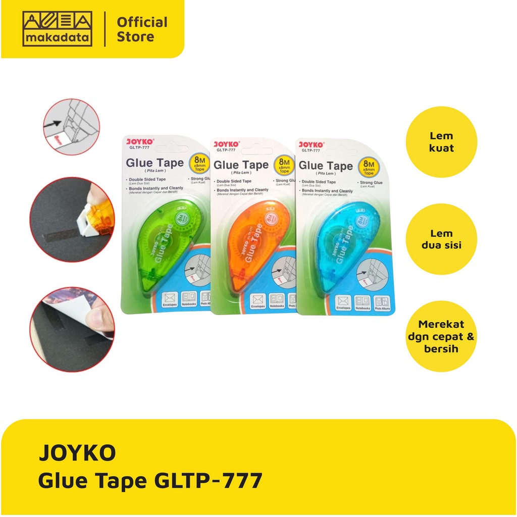 

GLUE TAPE / PITA LEM JOYKO GLTP-777 (1PCS) MURAH