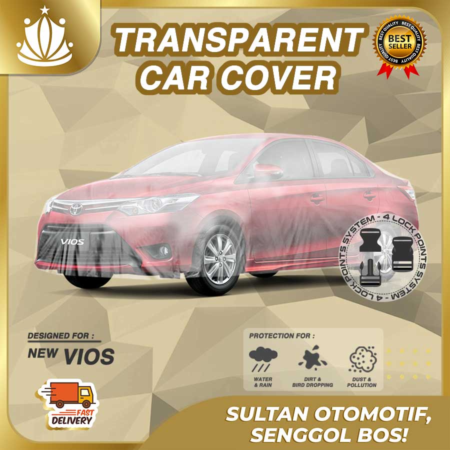 Body Cover Mobil Plastik TEBAL New Vios Limo WATERPROOF