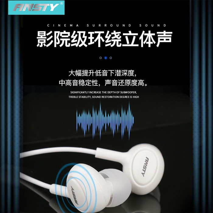 HEADSET EARPHONE HANDSFREE ANSTY E-001 MEGABASS