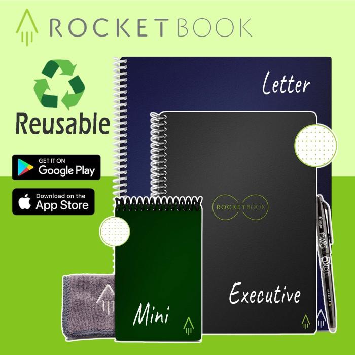 

Rocketbook Core Smart Reusable Notebook, Dapat Ditulis Berulang-ulang