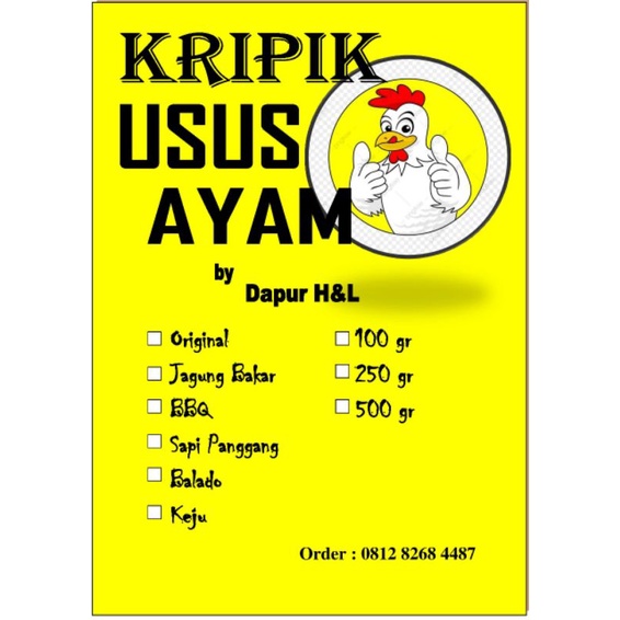 

kripik usus ayam 50gr