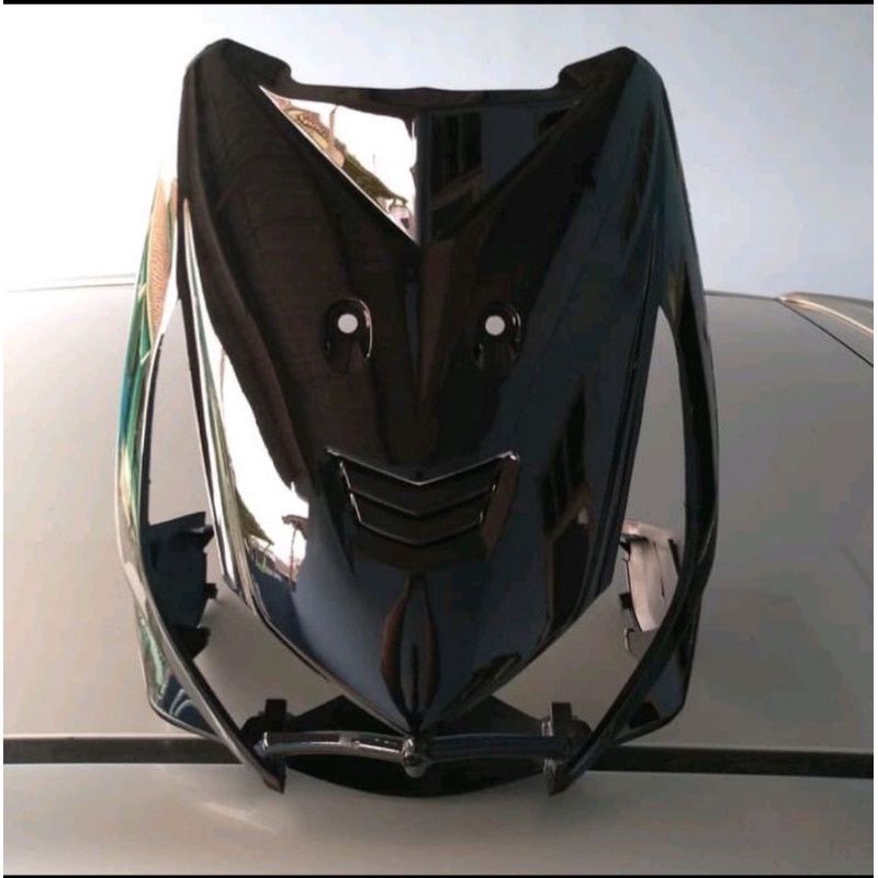 Tameng depan beat karbu hitam