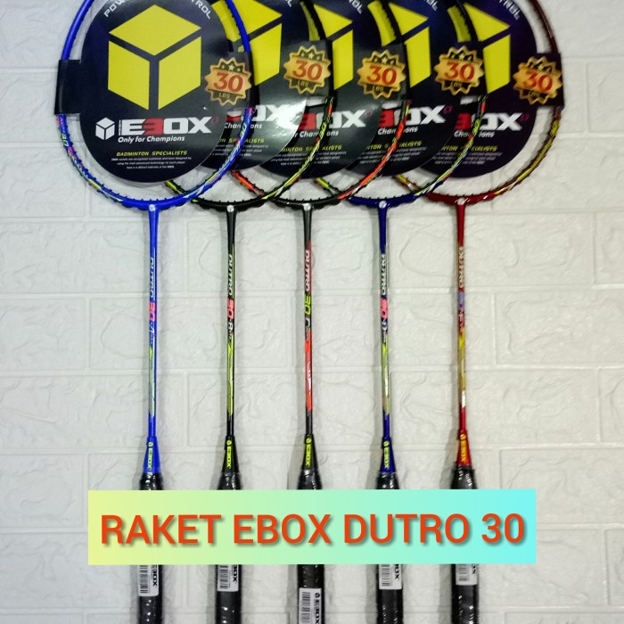 RAKET BADMINTON EBOX DUTRO 30 (tarikan 30lbs) - Alpha ( biru)