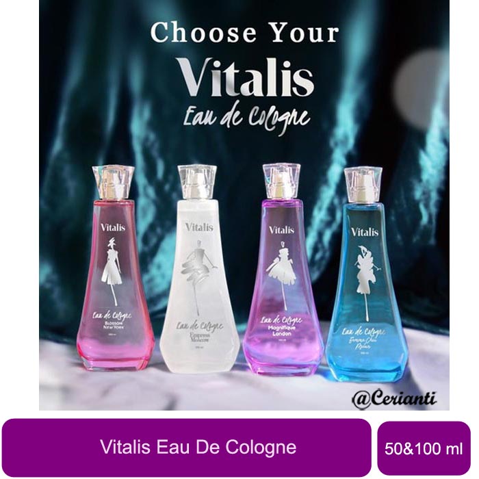 [TAHAN HINGGA 8 JAM] [GRATIS BUBBLE WRAP &amp; KARDUS] [50ML | 100ML] [BPOM] Vitalis Eau De Cologne Empress Moscow | Femme Chic