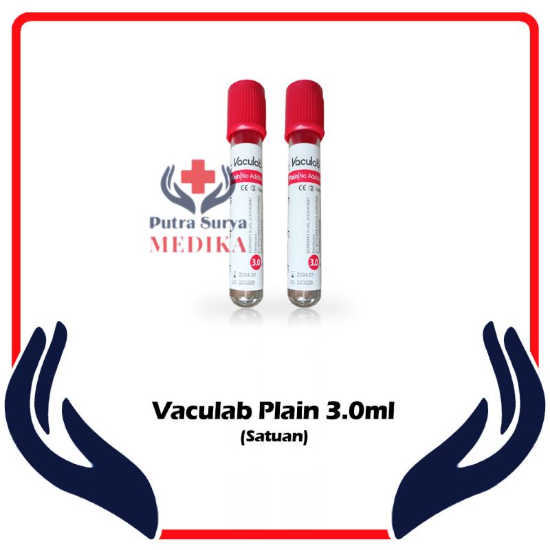 Tabung Merah Vaculab Plain 3ml Satuan Onemed