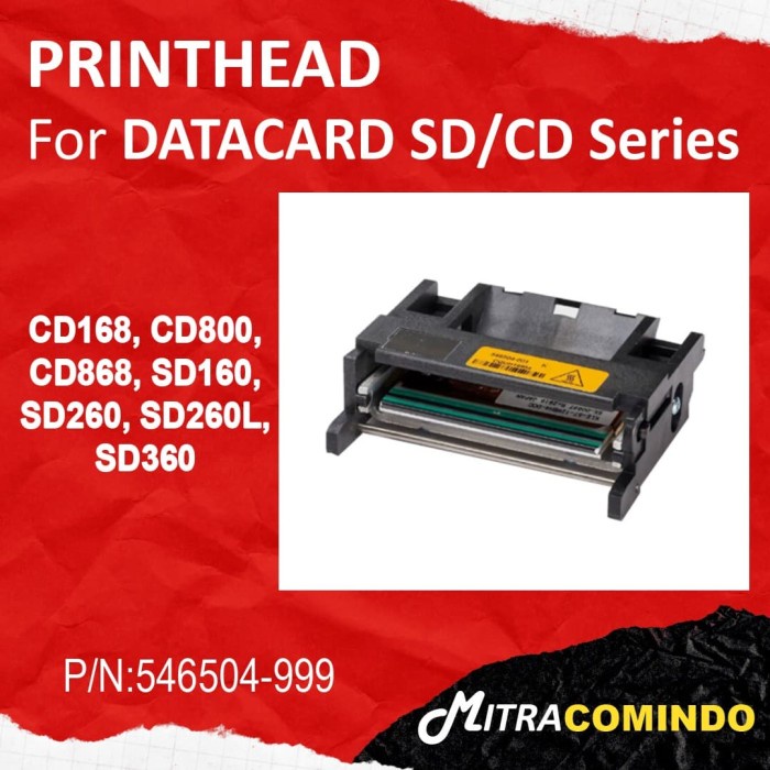 Datacard Print Head For SD160/SD260/SD360/CD800 P/N:546504-999