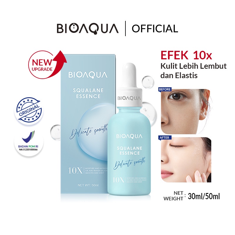 GIRLSNEED77 - COD BIOAQUA Squalane Hydrating Moisturizing Essence 30ml/50ml Efek 10X Untuk Jenis Kulit Kering dan Kulit Normal