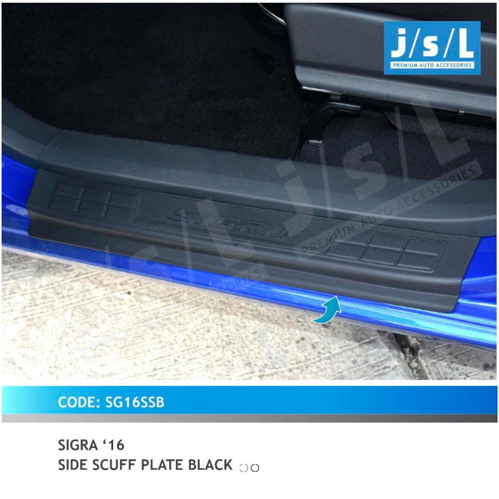CALYA SIGRA Silplate Samping Hitam Side Scuff Plate Blacktivo JSL