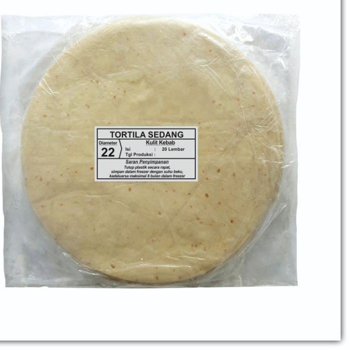 

Termurah Kulit kebab sedang TS tortila kebab medium diameter 22 cm isi 20 !