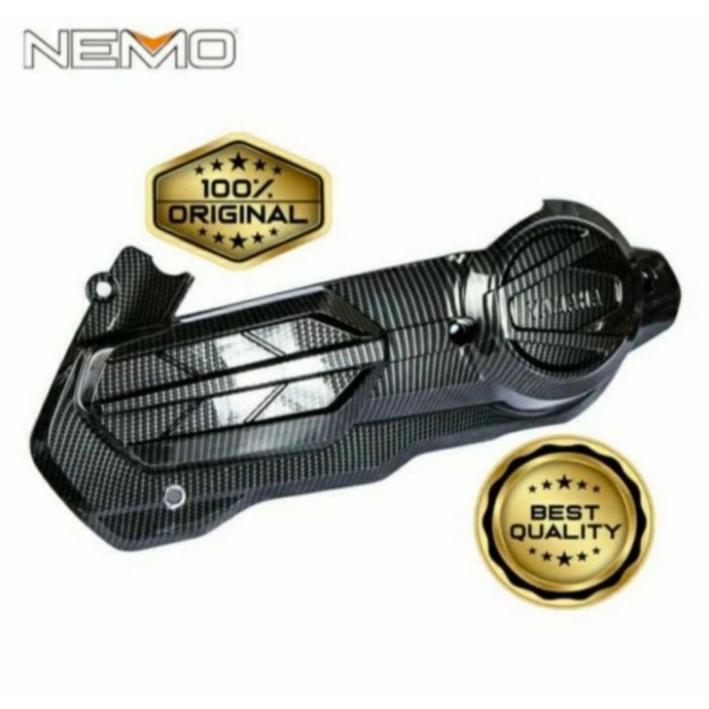 COVER TUTUP CVT CARBON YAMAHA AEROX NEW 2021 NEMO
