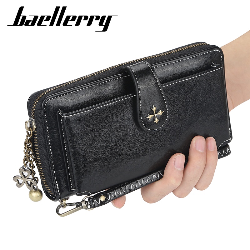 BAELLERRY N1818 Dompet Wanita Panjang Bahan Kulit PU Leather Premium WATCHKITE WKOS