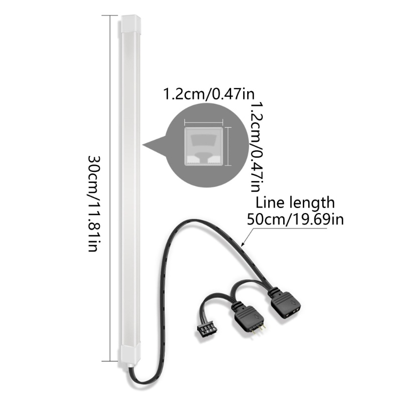 Zzz ARGB Lampu Strip LED 5V 3PINx2 + 4PIN Untuk Case Komputer Desktop