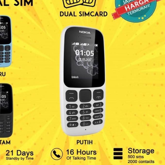 ✨New✨ HP NOKIA 105 JADUL DUAL SIM NEW 