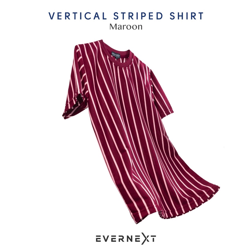 Kaos salur stripe garis vertical zebra unisex pria wanita kualitas distro terbaru model trendy masa kini kaos belang garis vertikal big size M L XL XXL unisex oppa korea style