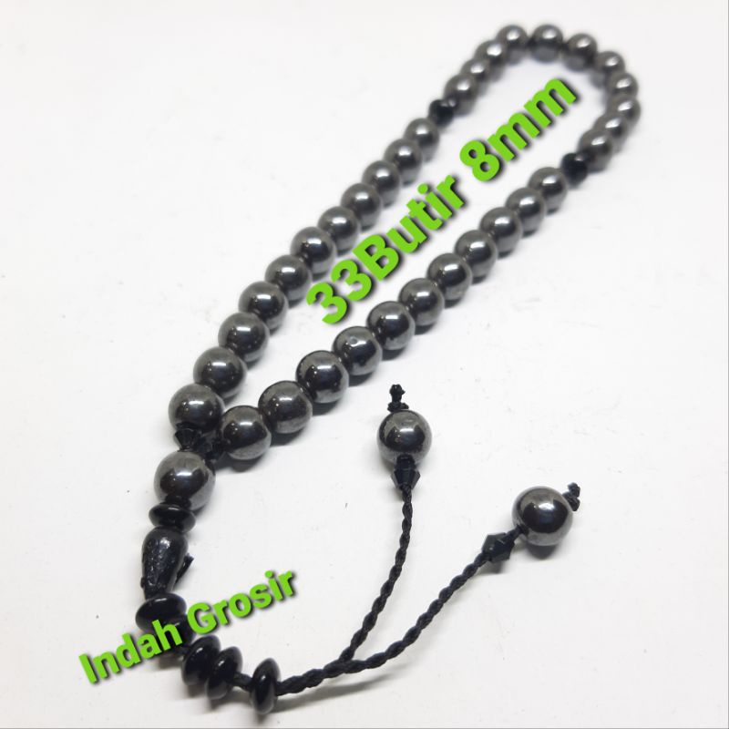 TASBIH BATU KESEHATAN BLUSTIN 8MM 33BUTIR ORIGINAL