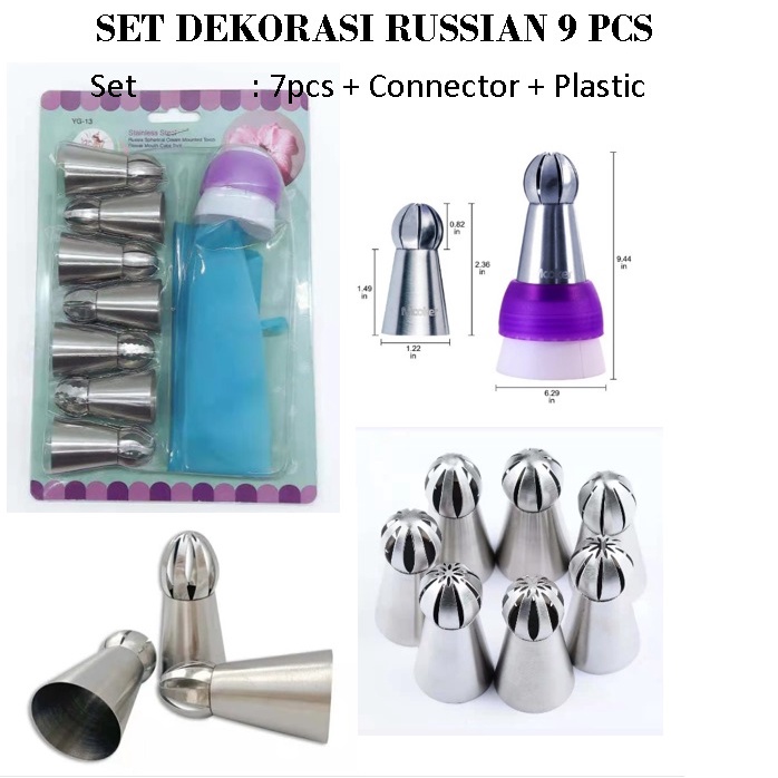 Spuit Set Dekorasi 25 PCS Dekorasi Set Spuit Stainless 9 pc 12pc 24 Pc