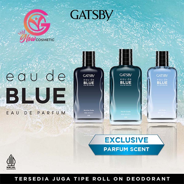 GATSBY EAU DE BLUE EAU DE PARFUM 100ML SERIES - AIR CODE - SKYLINE CODE - EARTH CODE