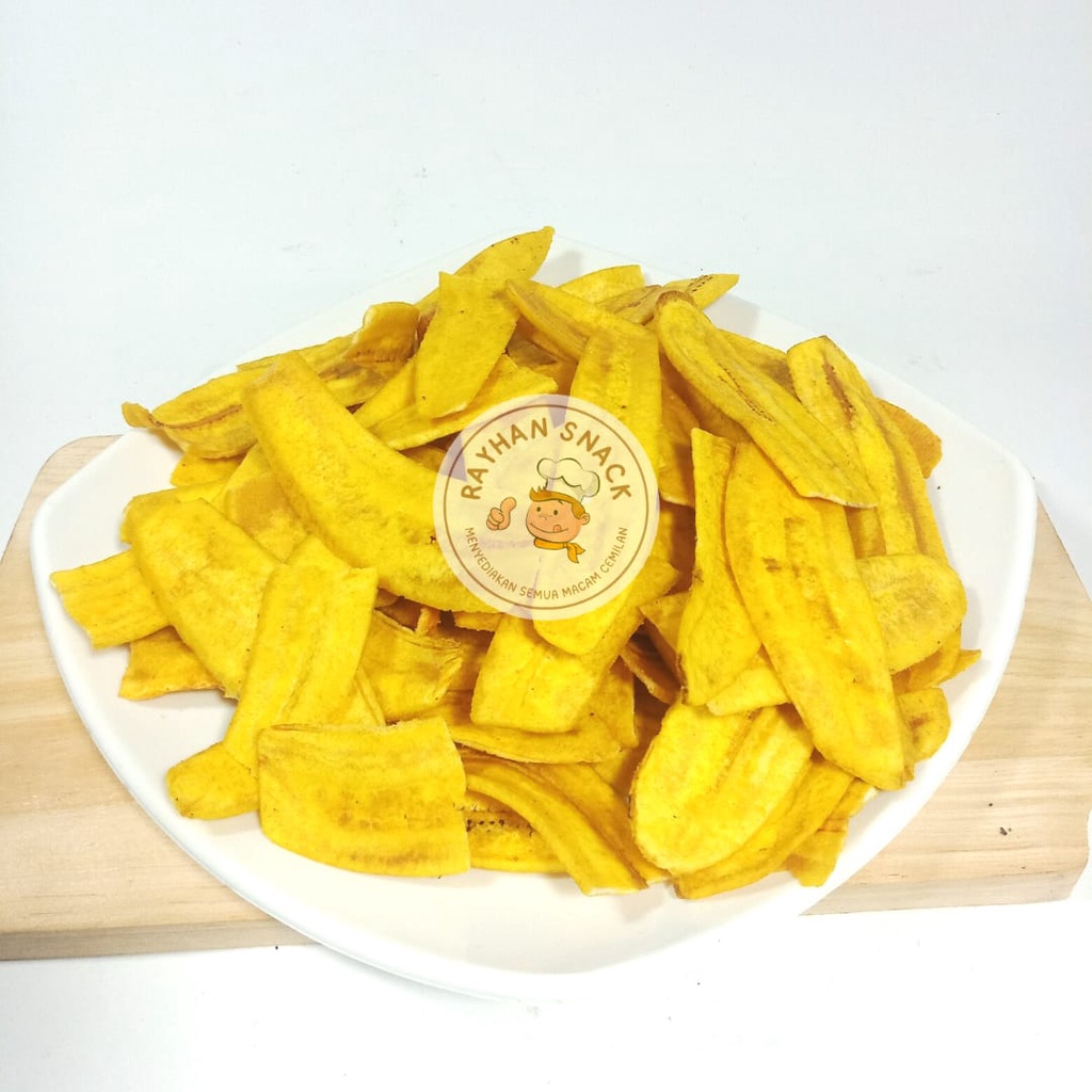 

Keripik Kripik Pisang Nangka Asin Gurih Renyah isi 1kg
