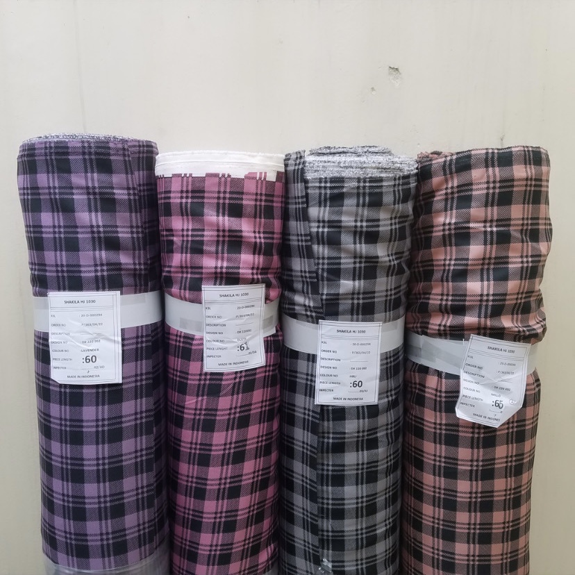 (HARGA PER 0,5 METER) Kain Shakila Printing - KOTAK