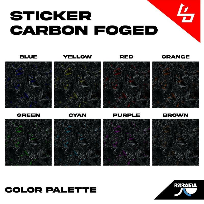 Stiker Karbon Forged| Sticker Carbon Forged| Stiker Forged