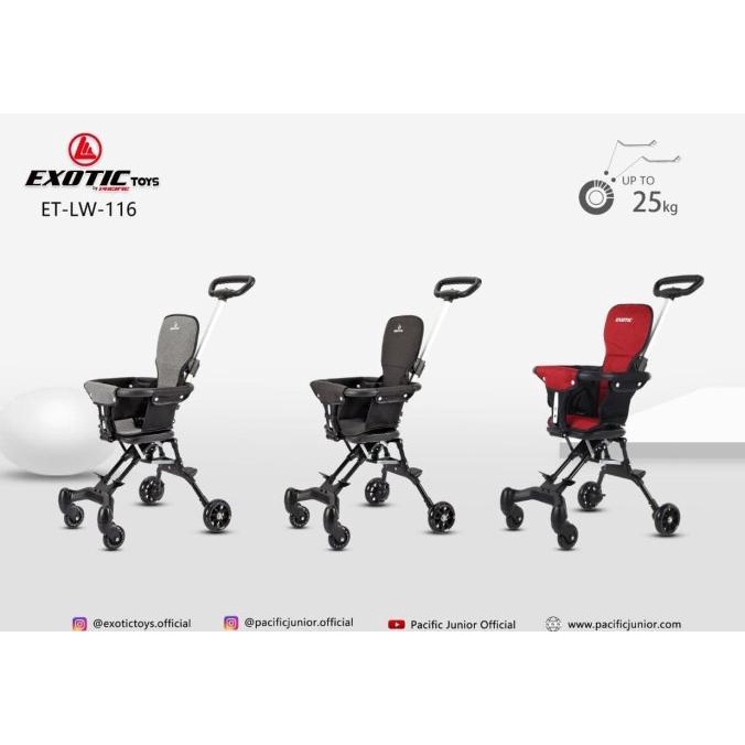 Cabin Size Magic Stroller Exotic ET-LW116 6 Bulan-30kg Kursi 2 Arah