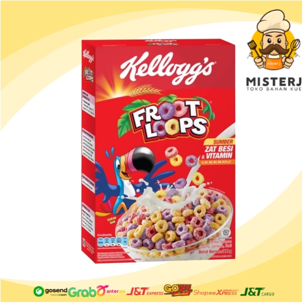 

Kellogs Froot Loops | 300 Gram | Kellog's Froot Loops | Sereal Kellog's Import