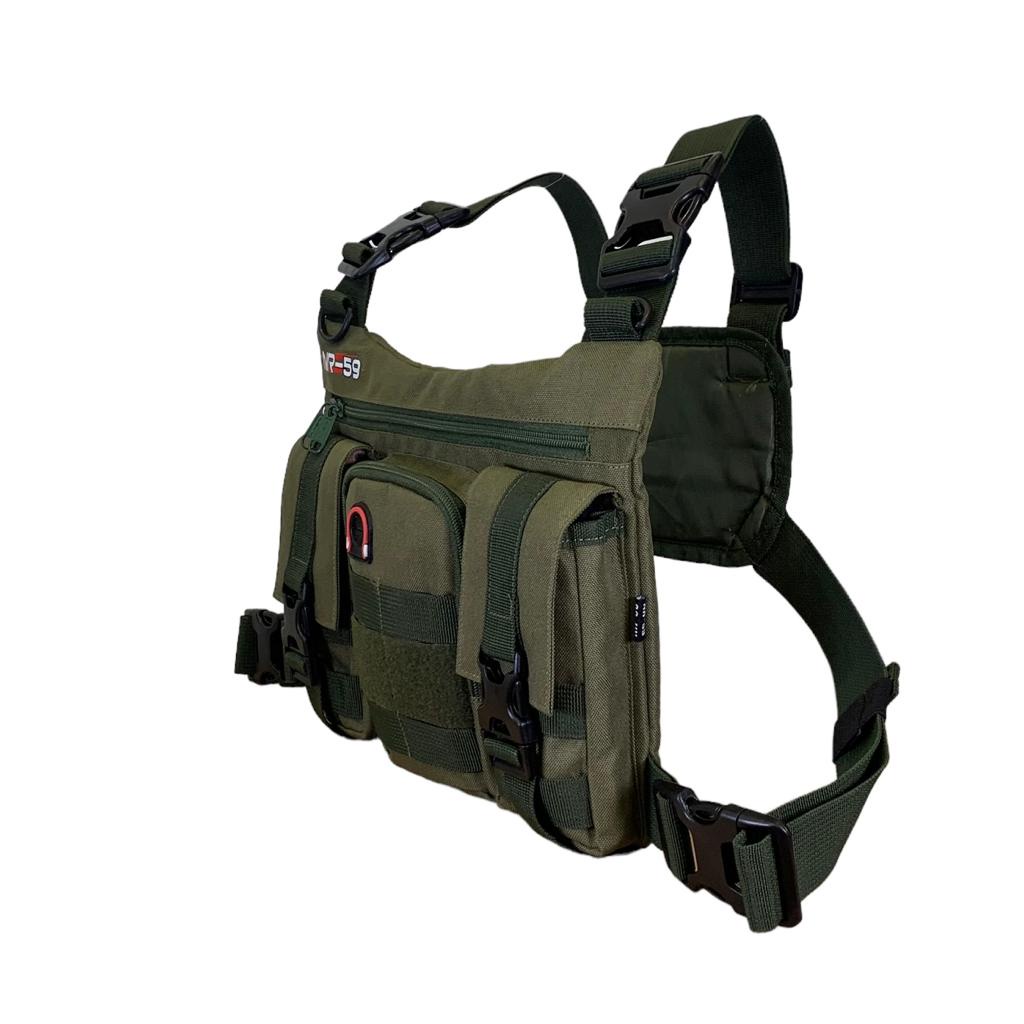 TAS DADA PRIA TACTICAL NR-59 THREE POCKET GREEN ARMY