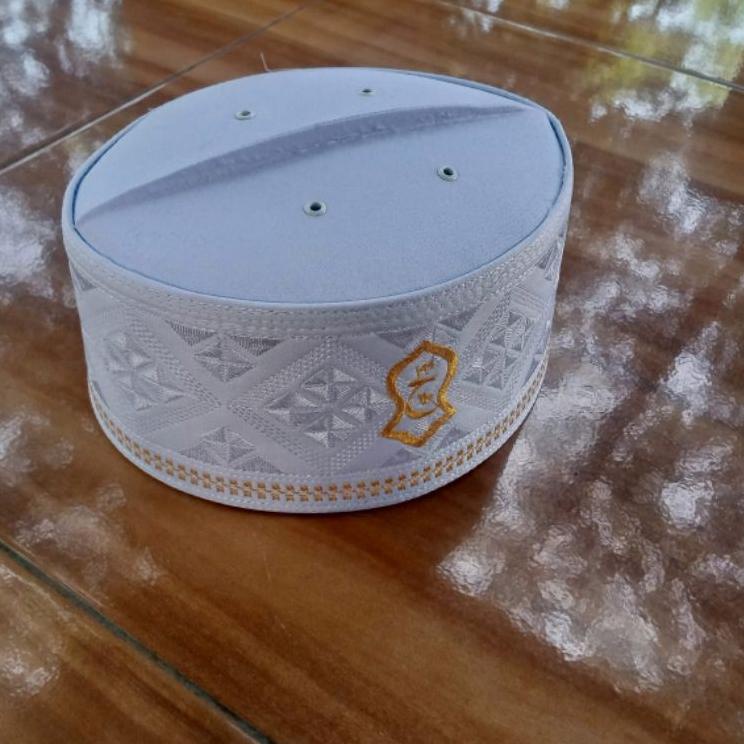 PECI SONGKOK KOPIAH ASSAGOFAH LOGO (JIM) PUTIH Peci Kopiah Assagofah Anak Peci Malaysia [MT.18Oc22ι]