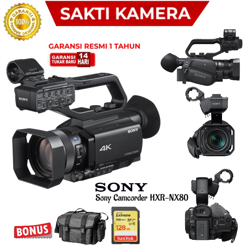 Jual Sony NX80 HXRNX80 Camera NXCAM Professional Handheld Camcorder 4K