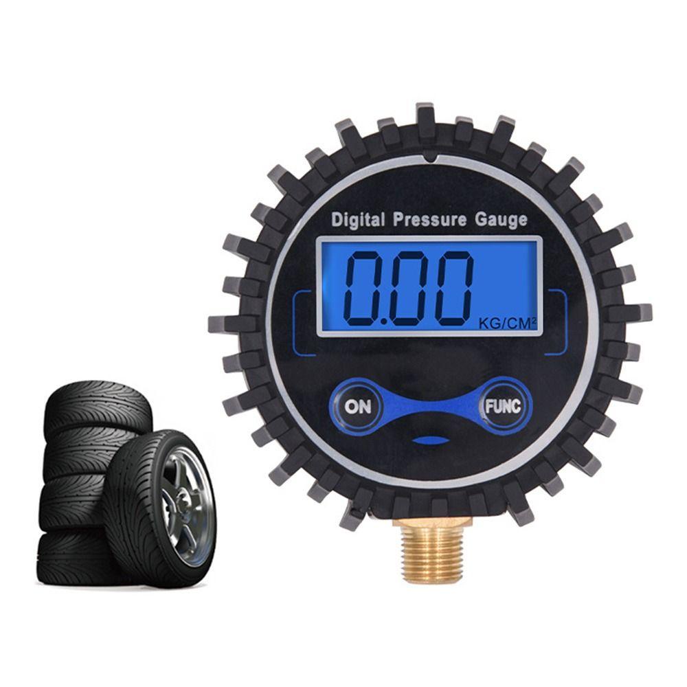 POPULAR Populer Digital Tire Pressure Gauge Backlight Presisi: 0.01Bar LCD PSI Meter