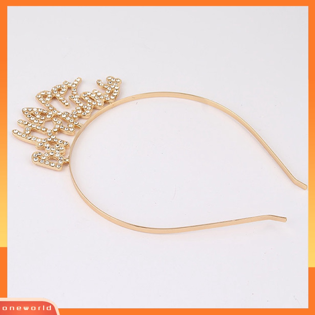 |Onewo Dress Mini Lengan Pendek Untuk Wanita| Bando Mahkota Aksen Glitter Bahan Alloy Anti Karat Tahan Lama Untuk Anak Perempuan